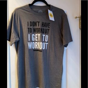Life Is Good “Working Out” Gray T-Shirt Size S